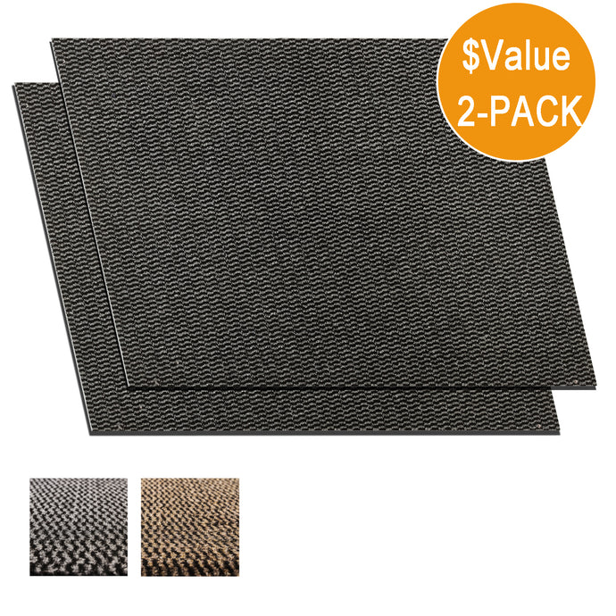 2-Pack Indoor Entrance Doormat(Grey,31.5