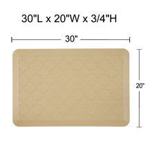 Load image into Gallery viewer, Classic Lattice Pattern Kitchen Mat (Beige,W20x L30x H3/4&quot;)