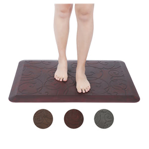 Scroll Anti Fatigue Kitchen Mat (Burgundy,W20x L30x H3/4")