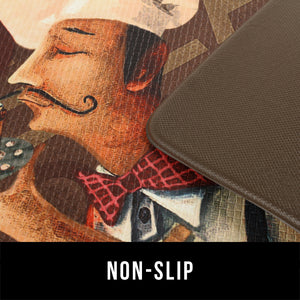 Chef Pattern Waterproof Non-skid Memory Foam Kitchen Mat