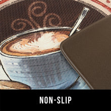 Load image into Gallery viewer, Coffee Pattern Waterproof Non-skid  Memory Foam Kitchen Mat