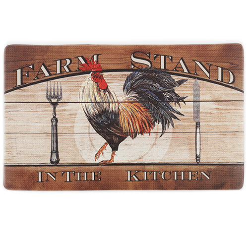 Rooster Pattern Waterproof Non-skid Memory Foam Kitchen Mat