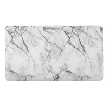 Load image into Gallery viewer, White Marble Print PU Waterproof Kitchen Mat-W20&quot;XL36XH3/4&quot;