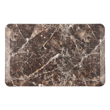 Load image into Gallery viewer, Brown Marble Print PU Waterproof Kitchen Mat-W20&quot;XL36XH3/4&quot;